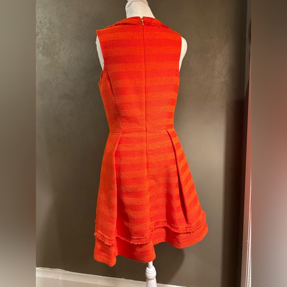 Trina Turk fit and flare sleeveless dress, Orange, size 2, knee length - Picture 2 of 8